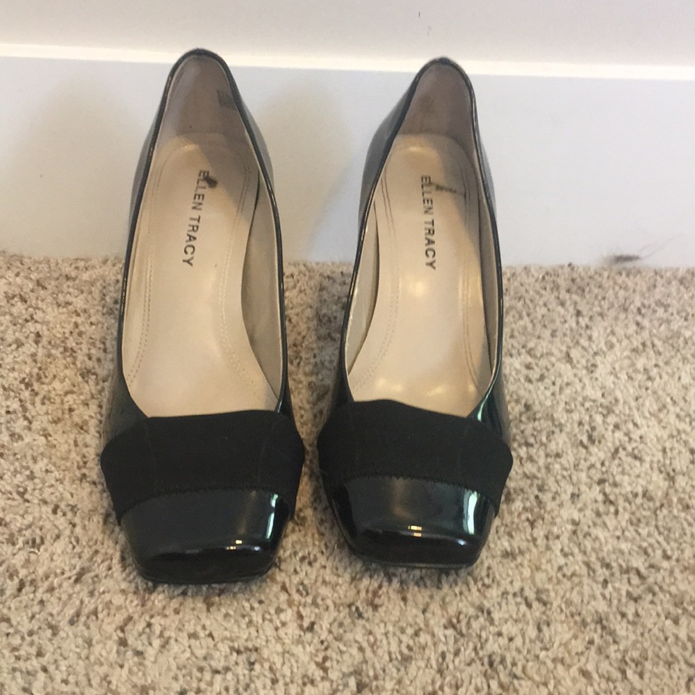 Black Patent Leather Ellen Tracy Heels